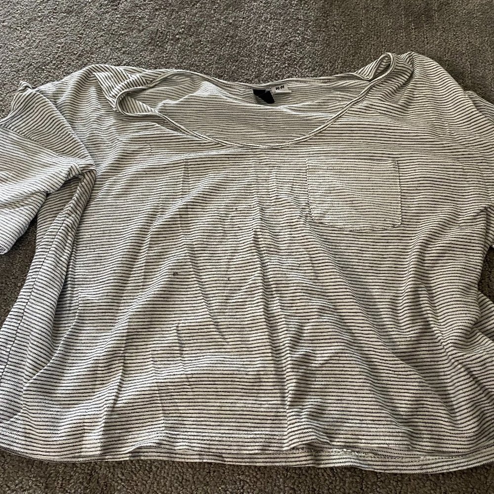 Cropped Stripped TShirt